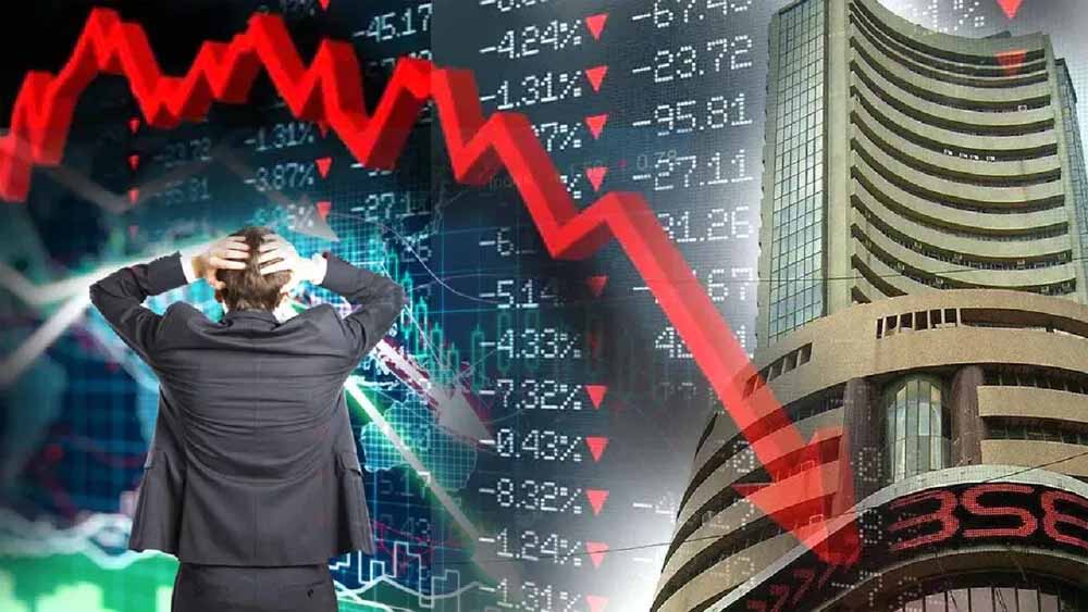 भारतीय शेयर बाजार लाल निशान में बंद हुआ, सेंसेक्स 581 अंक फिसला 1 sensex1 1