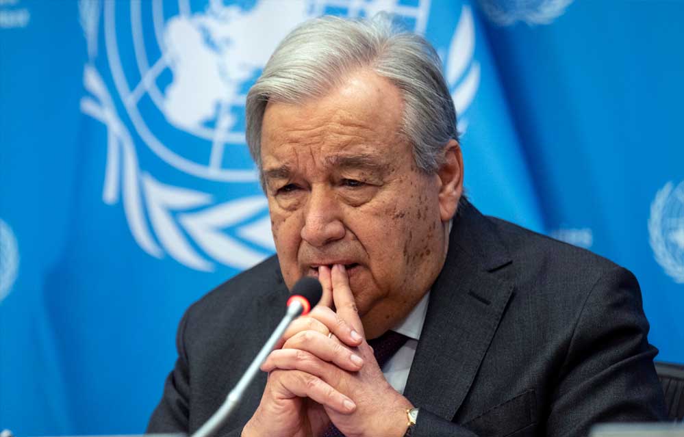 एंटोनियो ने कहा यूएनएससी बदलती दुनिया के साथ तालमेल बिठाने में विफल रही एंटोनियो ने कहा यूएनएससी बदलती दुनिया के साथ तालमेल बिठाने में विफल रही