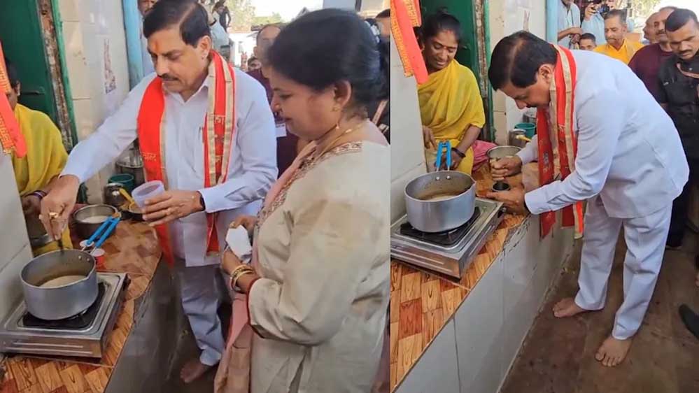 सड़क किनारे अदरक कूट मुख्यमंत्री जी ने बनाई चाय, पत्नी बोलीं- हमें तो कभी नहीं पिलाई 1 28A 1 1