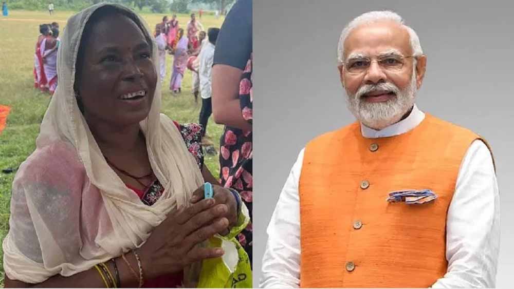 मोदी के प्रति देश के अलग-अलग हिस्सों में लोगों का गहरा प्रेम देखने को मिलता है, प्रधानमंत्री खुश हुई आदिवासी महिला 1 modi1 6