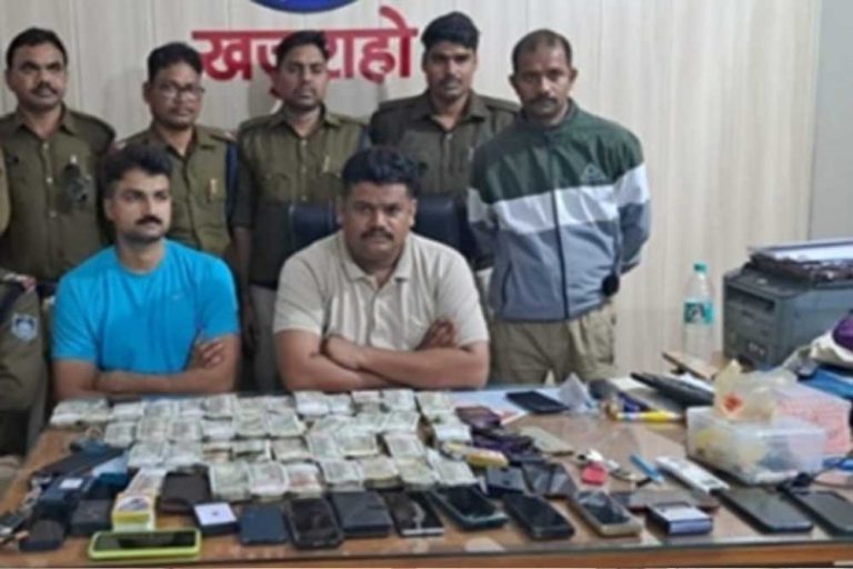 होटल में जुआ खेलते 18 गिरफ्तार, 20 लाख कैश, लक्जरी कारों सहित एक करोड़ रुपये का सामान