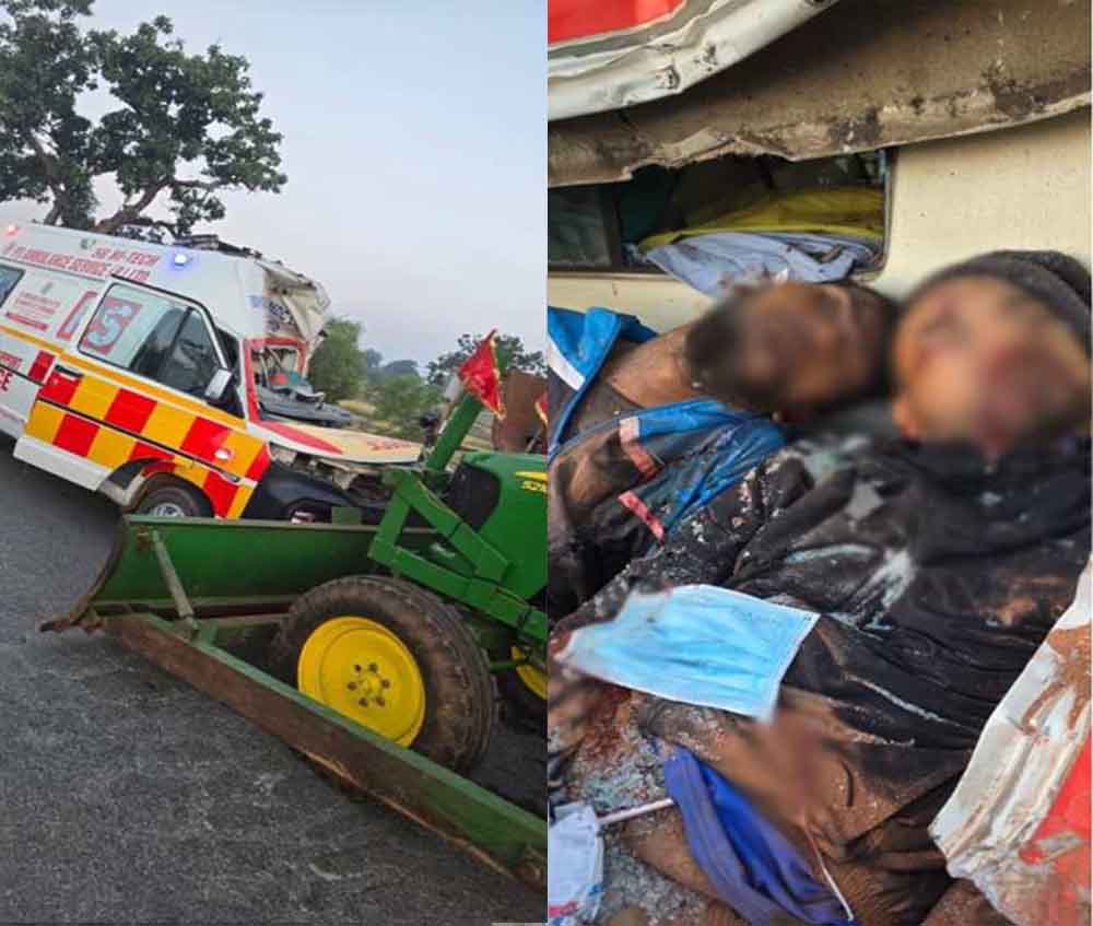 छत्तीसगढ़-जगदलपुर में ट्रक से एम्बुलेंस भिड़ने से 2 मेडिकल स्टाफ की मौत 1 Chhattisgarh 10 2 10