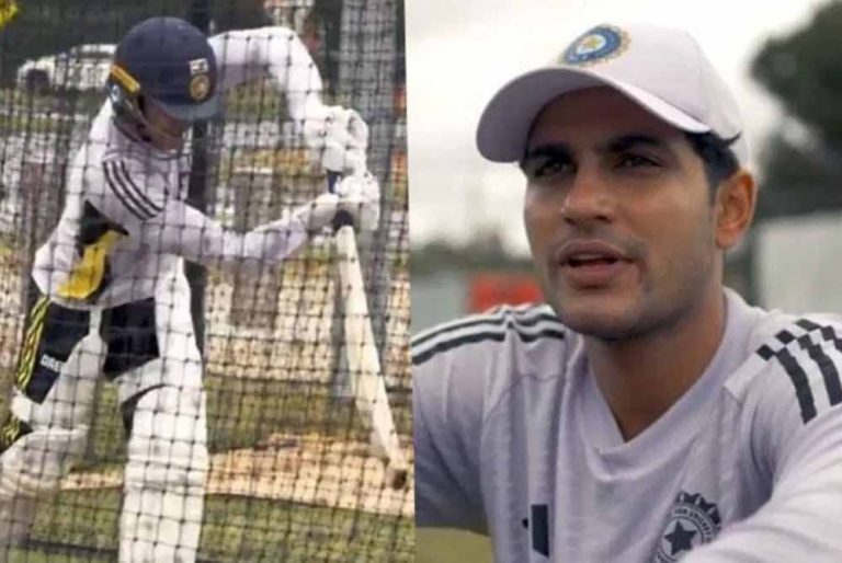 अंगूठे की चोट के बाद शुभमन गिल ने फिट होने के बाद टीम के साथ नेट्स पर अभ्यास किया
