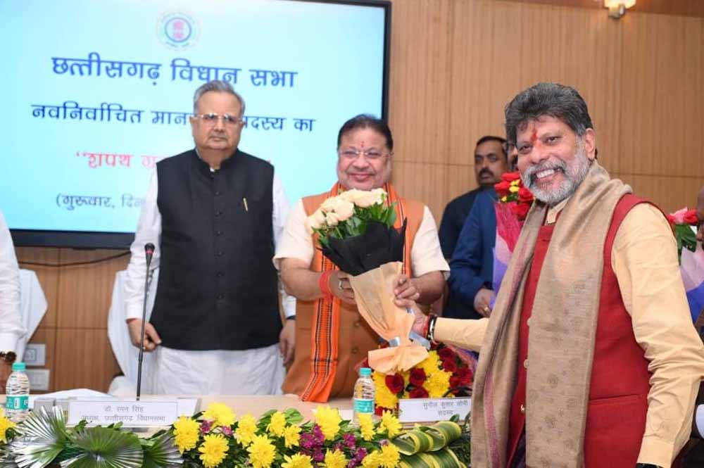 मुख्यमंत्री विष्णुदेव साय ने नई जिम्मेदारी के लिए सोनी को दी बधाई 1 raipur 6