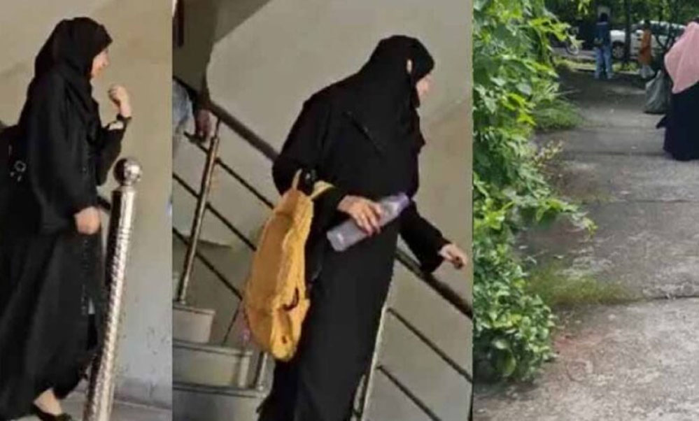 संस्कृत विश्वविद्यालय में हिजाब पहनकर आ रही छात्र, संत समाज ने जताया आक्रोश 1 31A 1