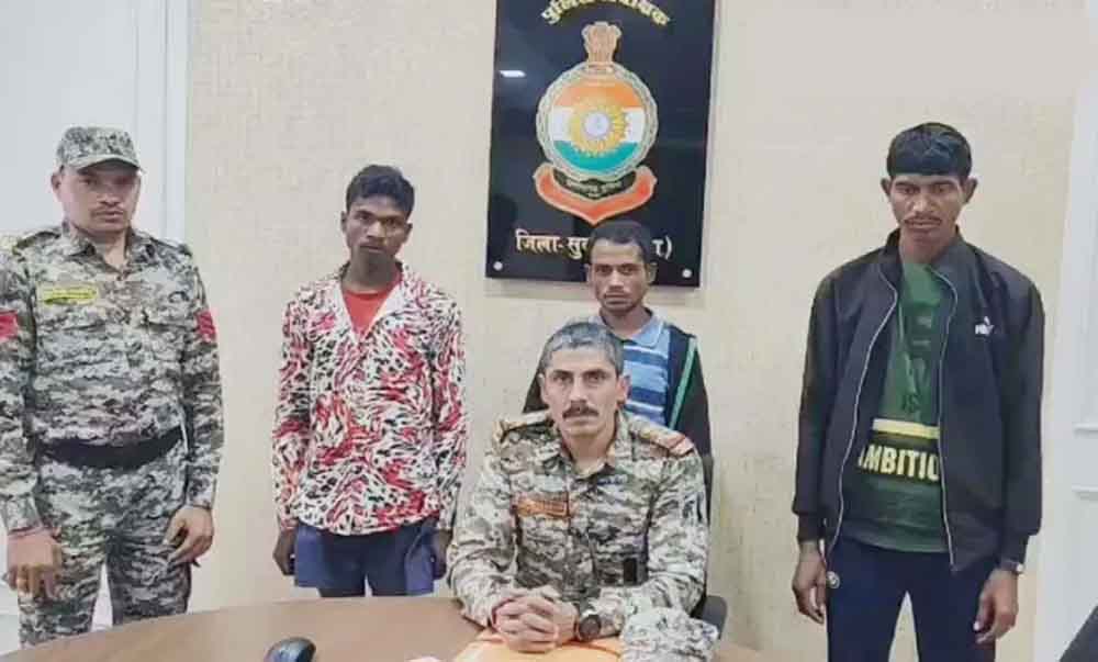 छत्तीसगढ़-सुकमा में दो ईनामी समेत 3 नक्सली गिरफ्तार 1 Cg 06 2 15