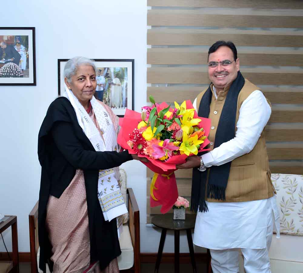 राजस्थान-मुख्यमंत्री भजन लाल शर्मा ने केन्द्रीय मंत्री राजनाथ-निर्मला सीतारमण-खट्टर और शेखावत से की भेंट 1 Rajasthan 02 3 9