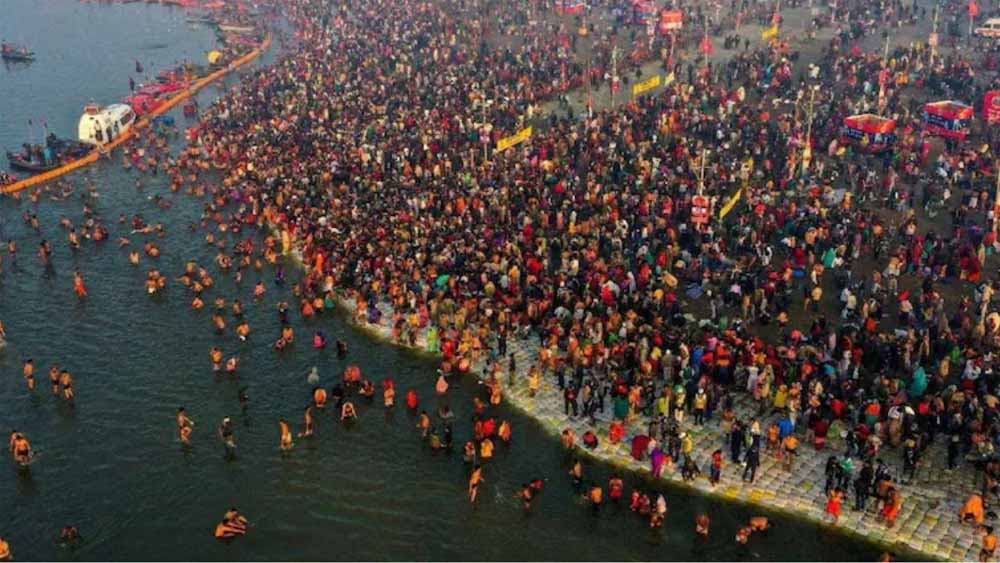 महाकुंभ मेला क्षेत्र में स्थिति बिल्कुल सामान्य हो चुकी, स्नान ध्यान का क्रम निर्बाध रुप से जारी 1 mahaku1 1