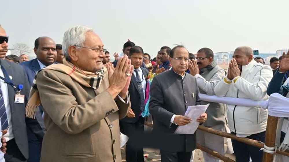 बिहार-मुख्यमंत्री नितीश ने भागलपुर में 1234.25 करोड़ की 141 योजनाओं का किया उद्घाटन 1 Bihar 01 2