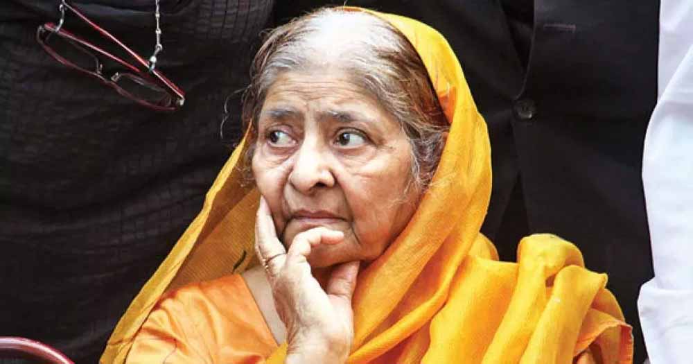 2002 के गुजरात दंगों में मारे गए पूर्व कांग्रेस सांसद एहसान जाफरी की बीवी जाकिया जाफरी का 86 साल की उम्र में निधन 1 zakia2