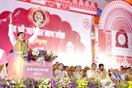मुख्यमंत्री ने बांदकपुर में रखी देवजागेश्वरनाथ लोक की आधारशिला