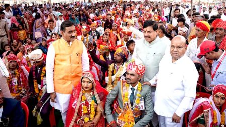 पाणिग्रहण संस्कार का हमारी भारतीय संस्कृति में बहुत महत्वपूर्ण स्थान : मुख्यमंत्री डॉ. यादव