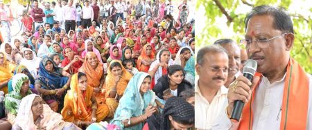 छिंदिया गांव में मुख्यमंत्री साय का आकस्मिक दौरा, चौपाल लगाकर ग्रामीणों से किया सीधा संवाद