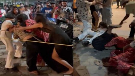 इंदौर में एक बार फिर नशे की हालत में लड़कियों ने जमकर हंगामा किया, मारपीट का वीडियो वायरल