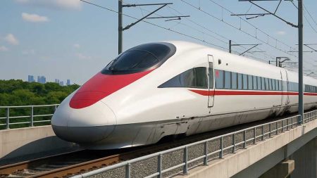 बुलेट ट्रेन के रास्ते का 300 KM का हिस्सा अब खंभों पर बन चुका, प्राकृतिक रोशनी के लिए स्काईलाइट भी