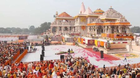 अयोध्या राम जन्मभूमि परिसर की सुरक्षा में तैनात जवानों ने एक मुस्लिम महिला को हिरासत में लिया