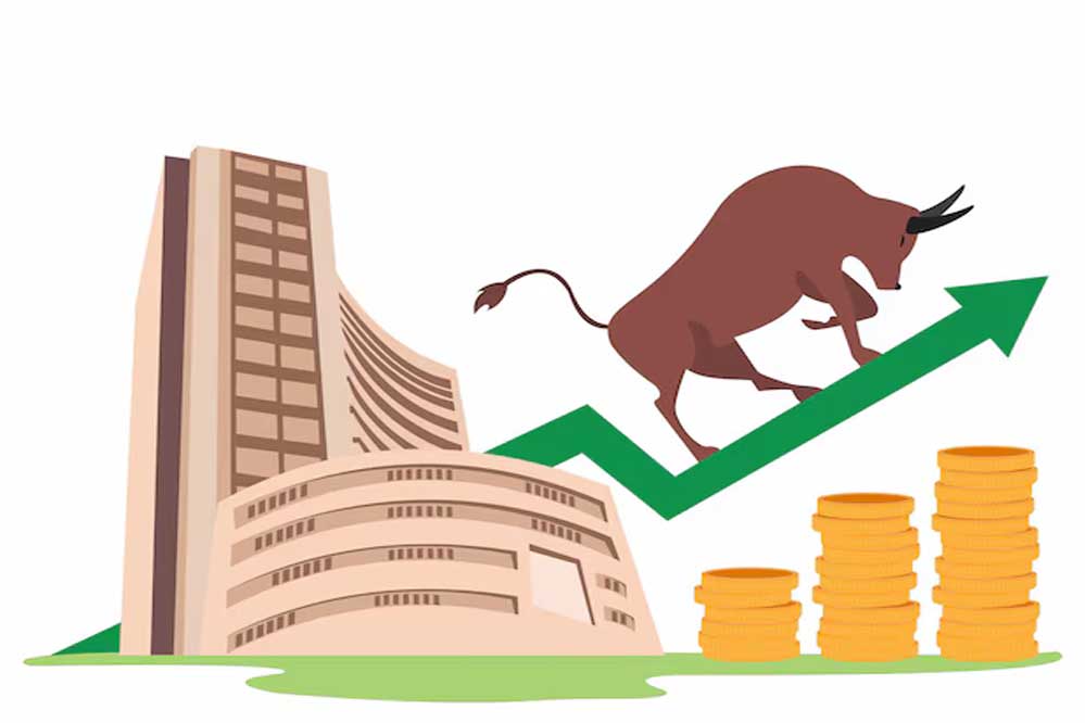 शेयर बाजार में तेजी! सेंसेक्स 400 अंक उछला, निफ्टी 24,690 के ऊपर खुला 1 bse A 35 6