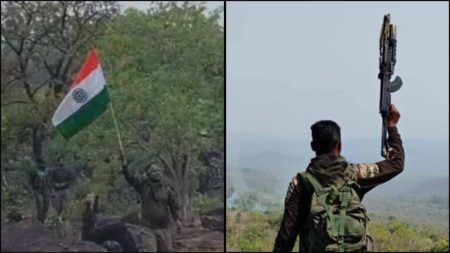 कर्रेगुट्टा पहाड़ी क्षेत्र में चलाए गए संयुक्त अभियान में सुरक्षा बलों ने 31 नक्सलियों को मार गिराया