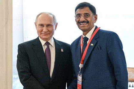 आतंकवाद के खिलाफ भारत के पीएम मोदी के नेतृत्व में चल रही लड़ाई में रूस के समर्थन के लिए जताया आभार