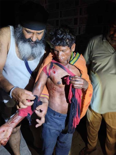 पाकिस्तानी ड्रोन को मार गिराया जो एक सिख परिवार के आंगन में गिरा, जिससे वहां लगी आग