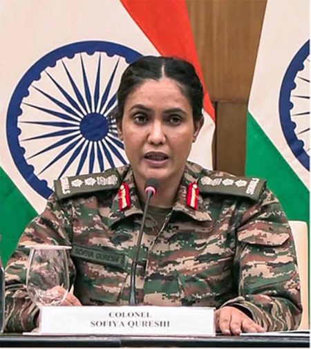 भारतीय सेना ने पाकिस्तान के नापाक चेहरे और इरादों का पर्दाफाश कर दिया: कर्नल सोफिया कुरैशी