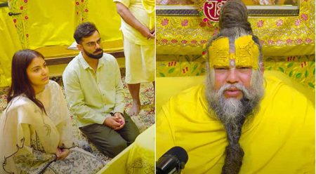 टेस्ट क्रिकेट से संन्यास के बाद संत प्रेमानंद से मिले विराट कोहली, साथ में दिखीं पत्नी अनुष्का