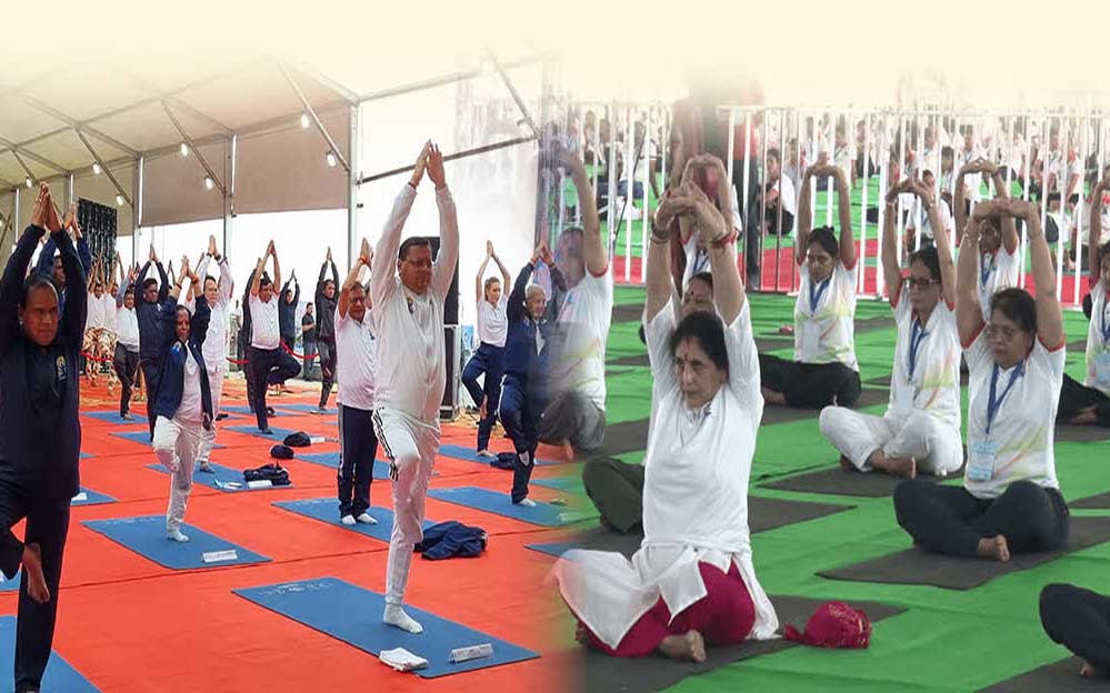 देश में योग नीति लागू करने वाला पहला राज्य बना उत्तराखंड, गैरसैंण से दुनिया में गया योग का संदेश, राष्ट्रपति, सीएम, जवानों, आमजनों ने किया योग 1 21A59