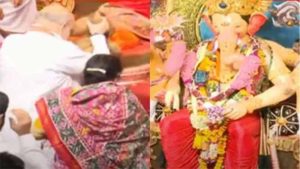 गृह मंत्री अमित शाह ने गणेशोत्सव में लगाई हाजिरी, देखा लालबाग का राजा