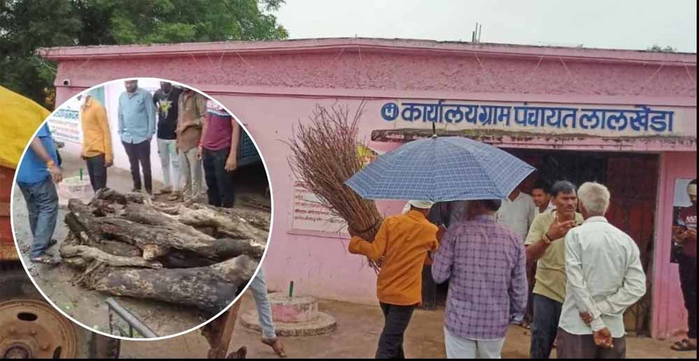 मुक्ति धाम की कमी बनी दर्दनाक मजबूरी, खरगोन गांव में पंचायत गेट पर हुआ अंतिम संस्कार 1 kiriya