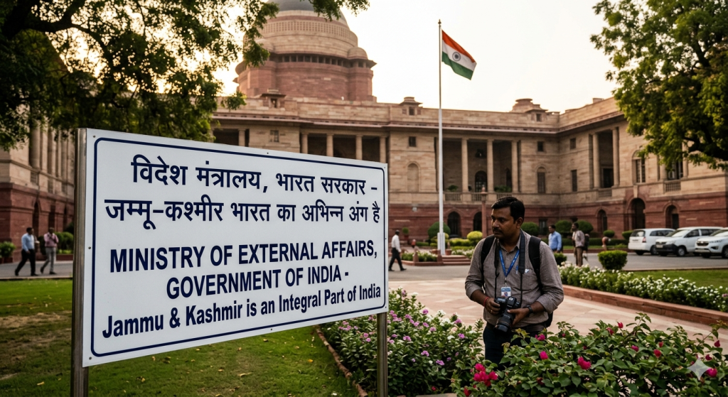MEA On India-China-Pak: बीजिंग में कश्मीर का राग अलापने पर भारत सख्त, ड्रैगन और पाकिस्तान को विदेश मंत्रालय का करारा जवाब 1779830048407