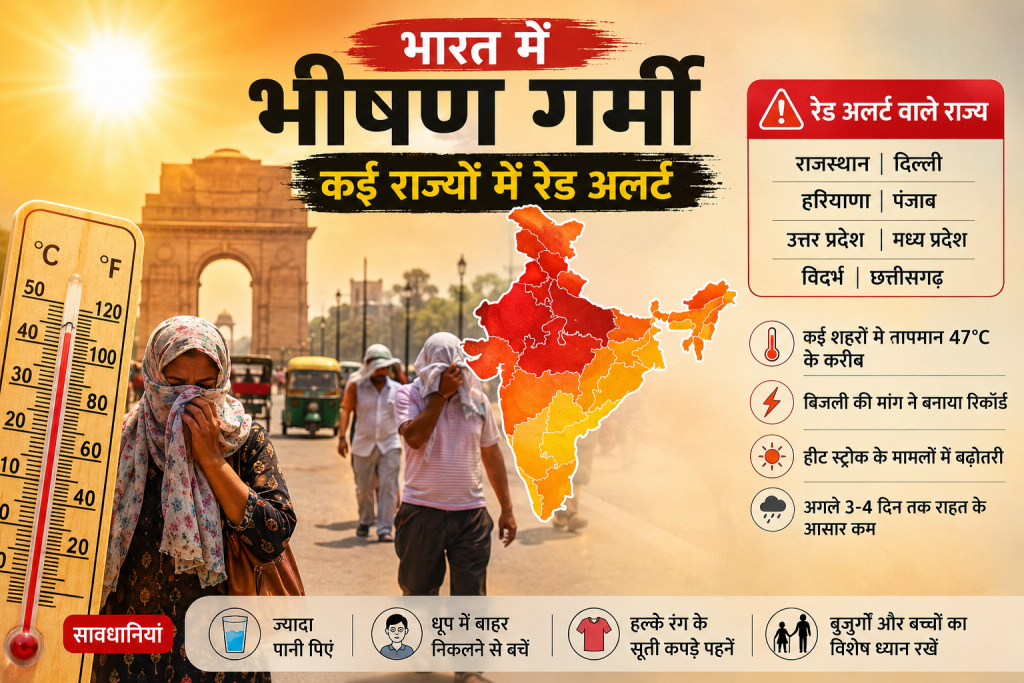 Heatwave 2026: भारत में ‘आग उगलता’ मौसम, कई राज्यों में रेड अलर्ट; बिजली सिस्टम पर भी बढ़ा भारी दबाव file 000000003e907207a9be36adee8589d5