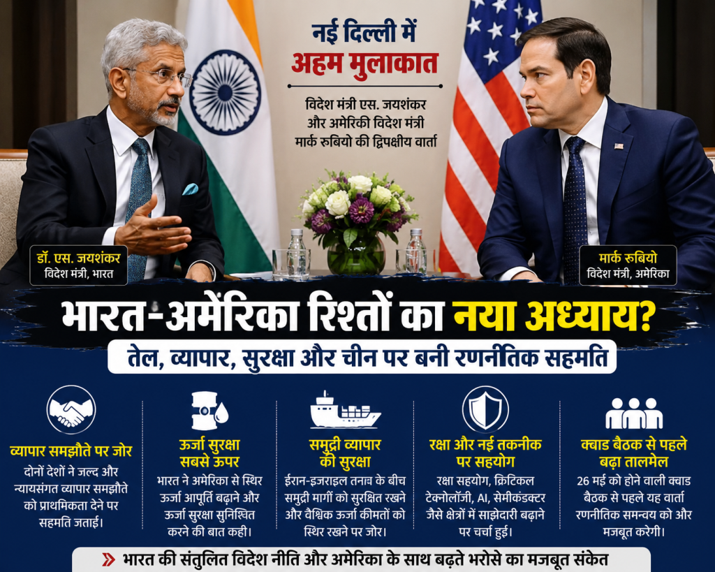 जयशंकर-रुबियो मुलाकात के पीछे क्या है बड़ा गेमप्लान? तेल, चीन और क्वाड पर भारत ने बदले अपने संकेत file 00000000a56c71fa96c079a0c8f2cb8e