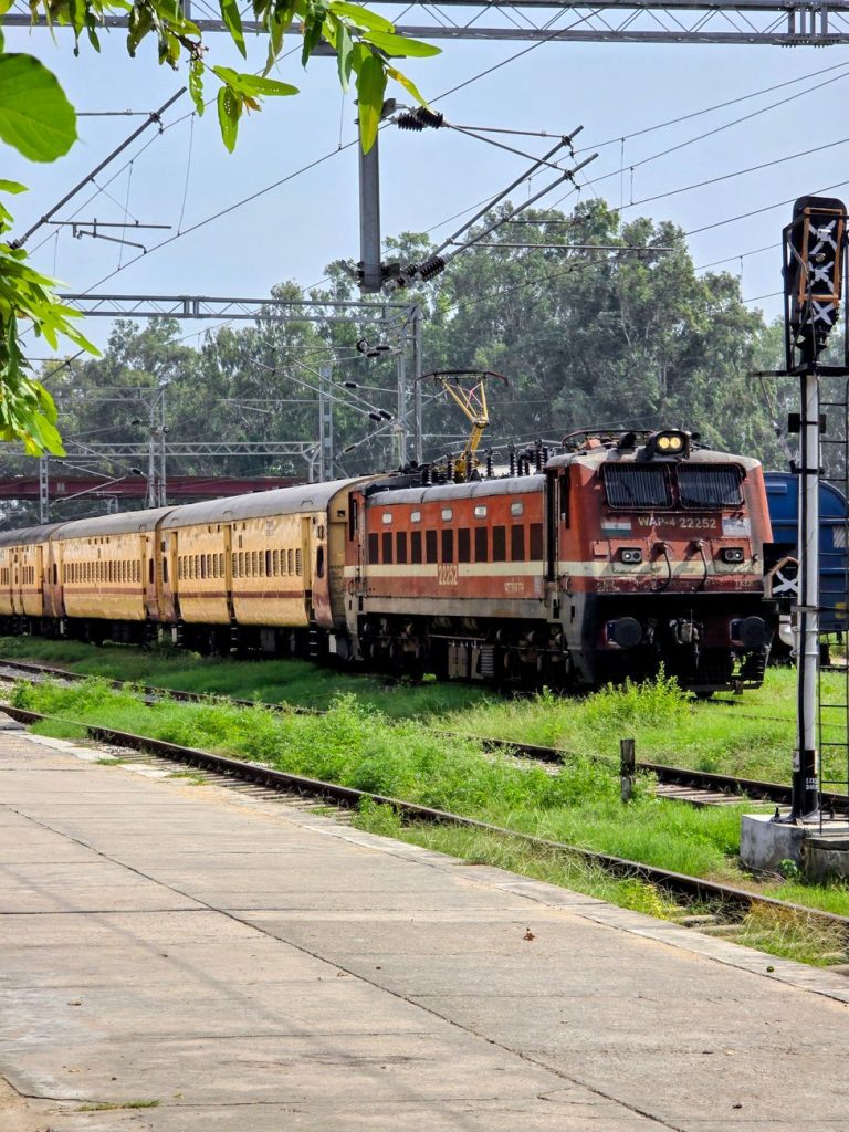 indian railways train at patiala station
