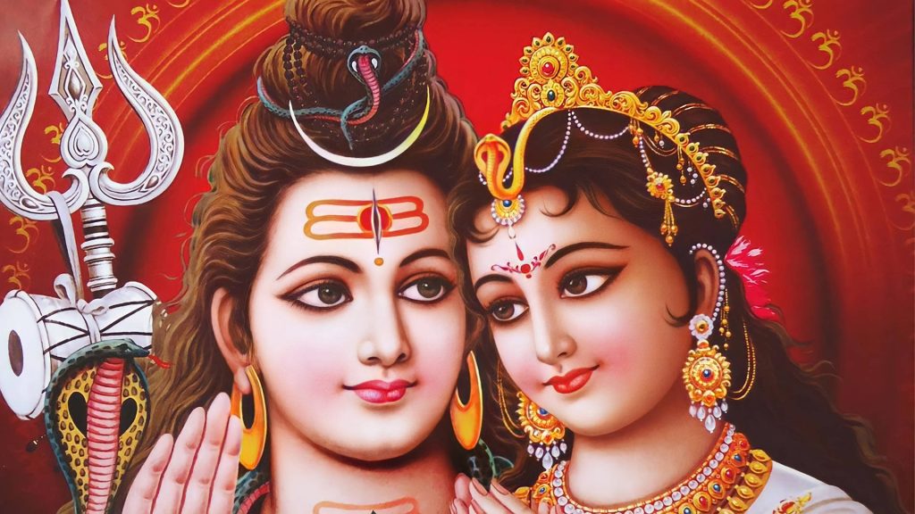 Adhik Maas Pradosh Vrat 2026: अधिक मास का अंतिम शुक्र प्रदोष व्रत 12 जून को, जानें शुभ मुहूर्त, पूजा विधि और धार्मिक महत्व shiv parvati hd red om background
