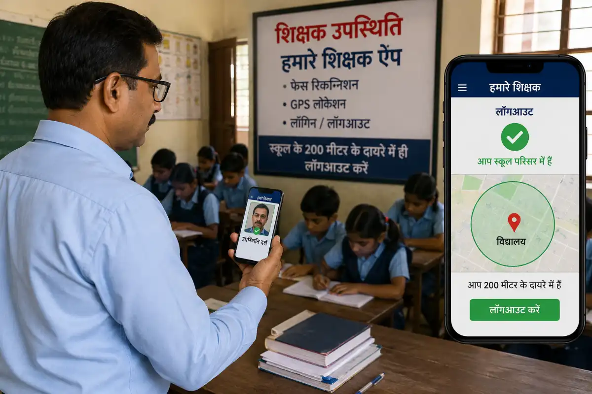 MP के सरकारी स्कूलों में शिक्षकों की ई-अटेंडेंस पर सख्ती, अब स्कूल परिसर से ही होगा लॉगआउट, 6 घंटे उपस्थिति अनिवार्य