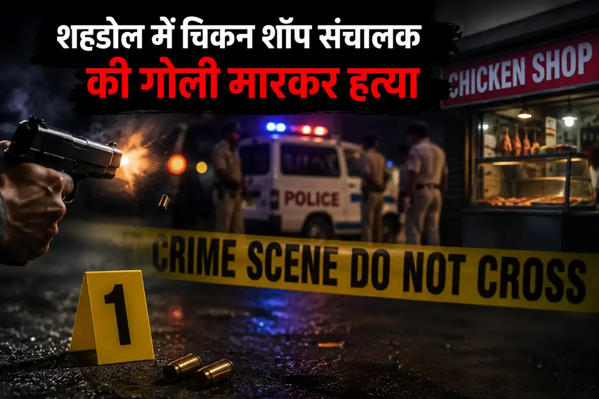 शहडोल में चिकन शॉप संचालक की गोली मारकर हत्या, देर रात वारदात से इलाके में फैली दहशत